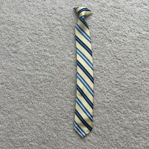 Striped Yellow and Blue Men's Tie
